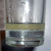 Water80 Microclustered Functional Water mixed with oil